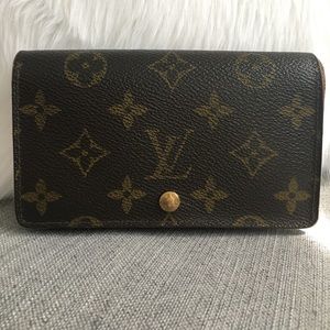 Vintage Louis Vuitton compact wallet in Monogram